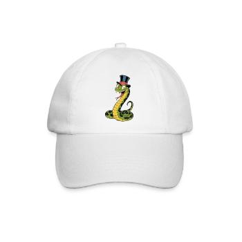 Serpent élégant - Casquette classique - blanc/blanc - Devant