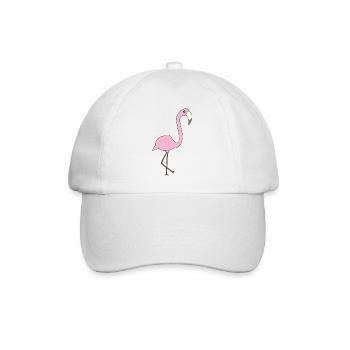 Rose flamant rose - Casquette classique - blanc/blanc - Devant
