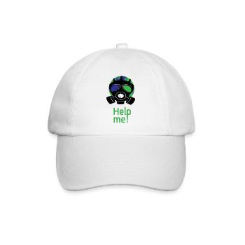 Hilf mir - Baseballkappe - Weiß/Weiß - Vorne