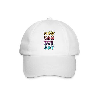 Have a nice Day Comic Course Summer Fun Sayings - Baseball Cap - white/white - Front