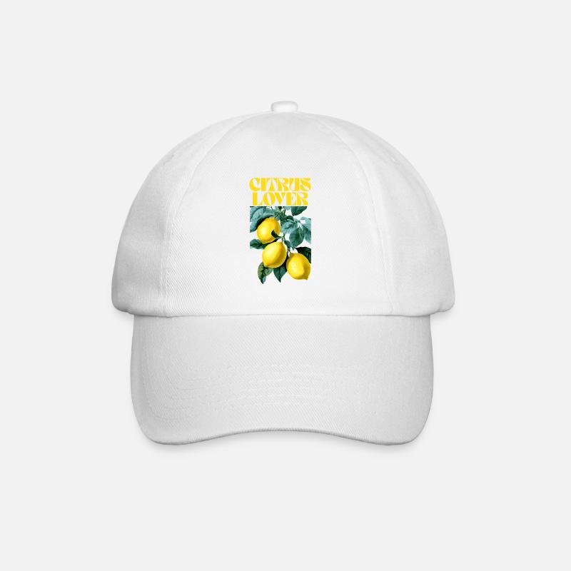 Amateur d’agrumes Design botanique - Casquette classique - blanc/blanc