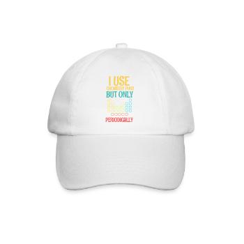 Chimie Chimiste Professeur de chimie Dire science - Casquette classique - blanc/blanc - Devant