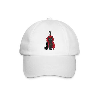 Black Cat Vampire - Baseball Cap - white/white - Front