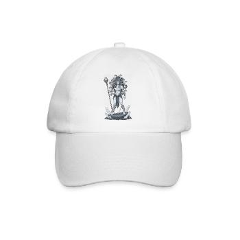 Medusa Warrior with Snake's Head - Baseball Cap - white/white - Front