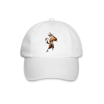 Kampfgeist Boxer Illustration - Baseballkappe - Weiß/Weiß - Vorne