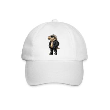 Dinosaure stégosaure Hiver frais - Casquette classique - blanc/blanc - Devant
