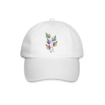 feuilles - Casquette classique - blanc/blanc - Devant