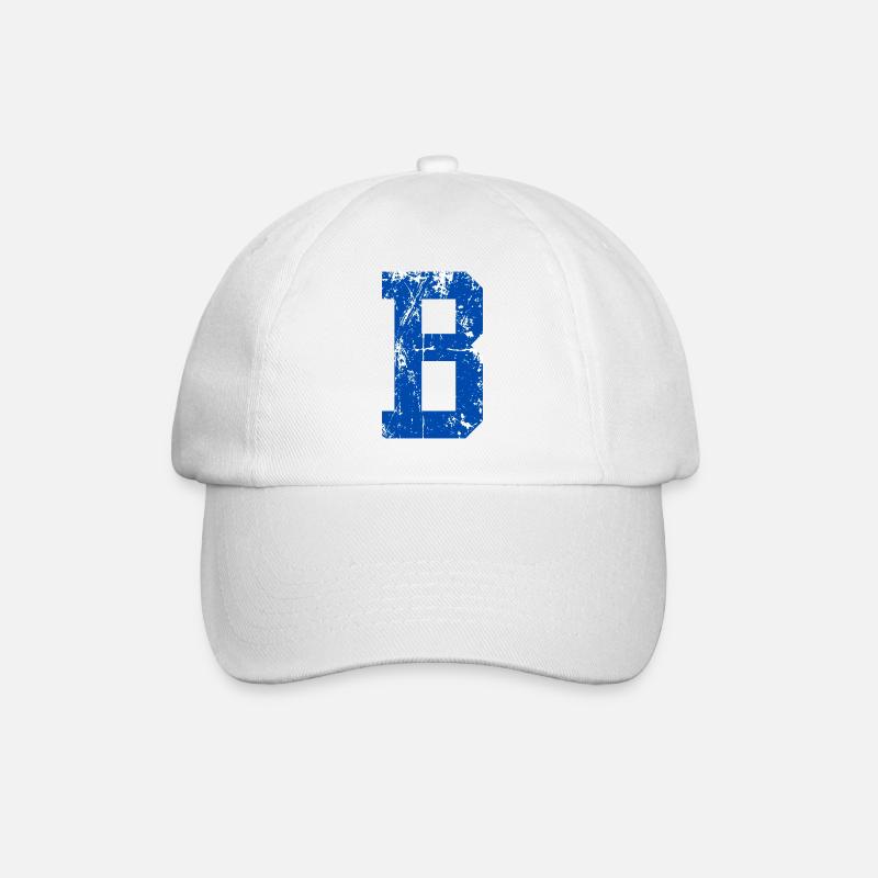 Letra B Sport retro - Gorra béisbol - blanco/blanco