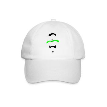 Fallschirm Diamant - Baseballkappe - Weiß/Weiß - Vorne