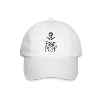 PIRATENDICHTER – lass uns reden. - Baseballkappe - Weiß/Weiß - Vorne