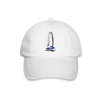 Foiling Moth Sailboat Foil Sailing Dinghy Moth - Baseball Cap - white/white - Front