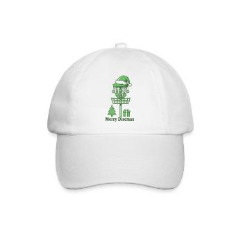 Joyeux sapin de Noël pour le panier de disc golf de Discsmas - Casquette classique - blanc/blanc - Devant