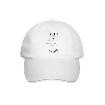 Life's a beach man - ironic - Baseball Cap - white/white - Front