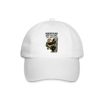 Bloc panda grimpeur drôle - Casquette classique - blanc/blanc - Devant