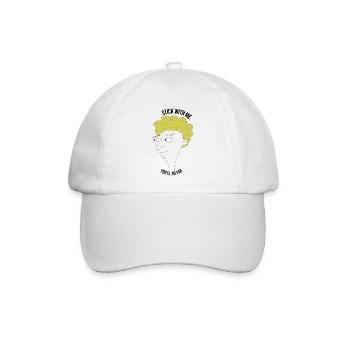 Stick with me, you'll go far - man - Baseball Cap - white/white - Front