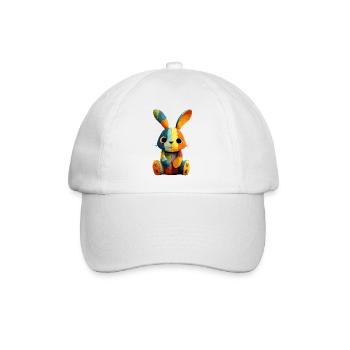 Patchwork Bunny Colour Festival - Baseball Cap - white/white - Front