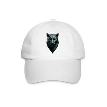 Abstracte zwarte panter - Baseballkappe - Weiß/Weiß - Vorne
