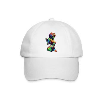 Silhouette colorée de la flore - Casquette classique - blanc/blanc - Devant