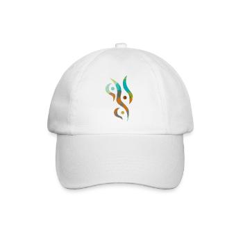 Yoga design_31 - Baseball Cap - white/white - Front