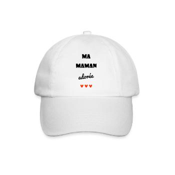MOM. MOTHER'S DAY. HEART. FEAST. HAPPY BIRTHDAY - Baseball Cap - white/white - Front