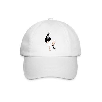 Breakdance - Breaking Sport - Baseball Cap - white/white - Front