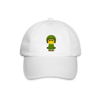 GEEKLEY biker "college boy" - Casquette classique - blanc/blanc - Devant