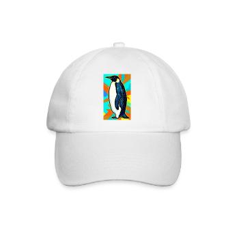 penguin - Baseball Cap - white/white - Front