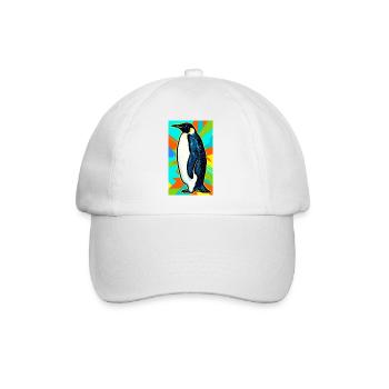 penguin - Baseball Cap - white/white - Front
