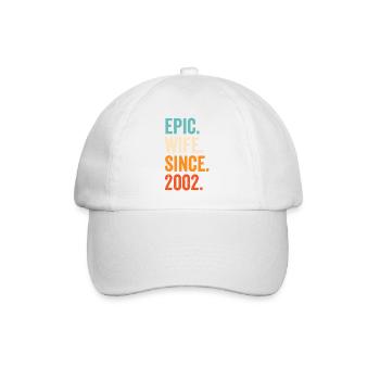 Epic Wife Since 2002 - Baseball Cap - white/white - Front