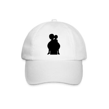 Family Silhouette Parents Children Love Together - Baseball Cap - white/white - Front