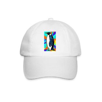 penguin - Baseball Cap - white/white - Front