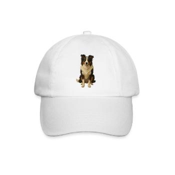Layered Paper Collie - Baseball Cap - white/white - Front