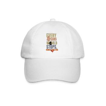 Chaque 4 Ans Le Monde S’arrête - Casquette classique - blanc/blanc - Devant