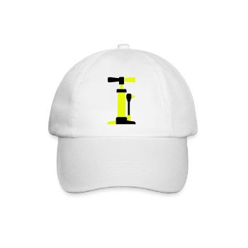 Bicycle Air Pump Graphic - Baseball Cap - white/white - Front