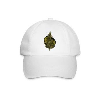 Minimal Forest Symbol Nature Streetwear - Baseball Cap - white/white - Front