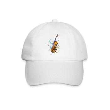 Violon en Spirales lumineuses - Casquette classique - blanc/blanc - Devant