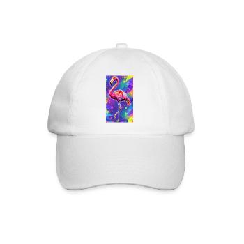 flamingo - Baseball Cap - white/white - Front