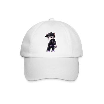Urban Cat Purple - Baseballkappe - Weiß/Weiß - Vorne