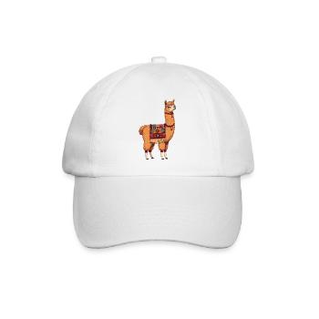 Pas de drame, juste un lama - Casquette classique - blanc/blanc - Devant
