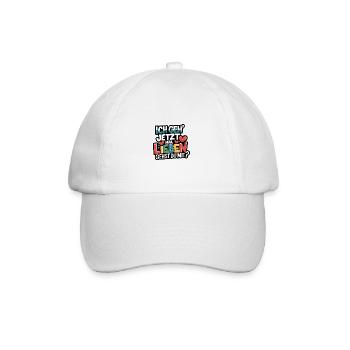 Ich gehe jetzt mal lieben - positiv denken - Baseballkappe - Weiß/Weiß - Vorne