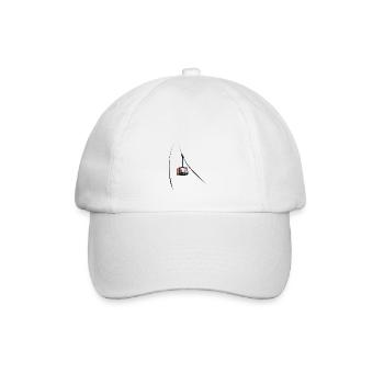 Gondola Aiguille du Midi Chamonix leewarddesign - Baseball Cap - white/white - Front