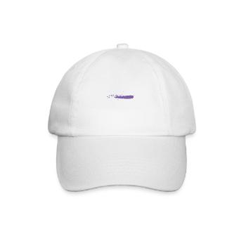 Paint stroke magenta blob color splash gift - Baseball Cap - white/white - Front