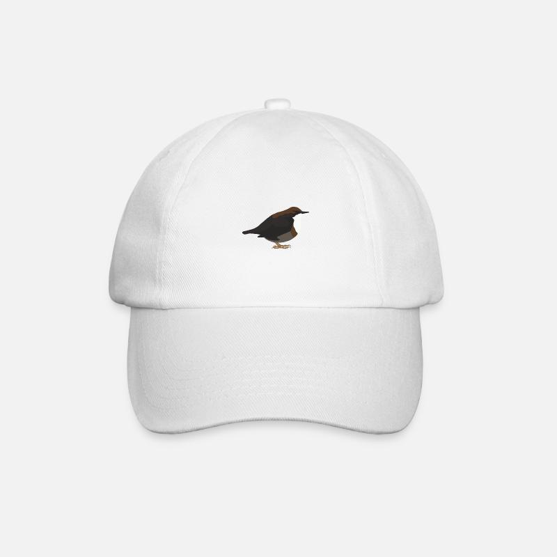 Wasseramsel - Baseballkappe - Weiß/Weiß