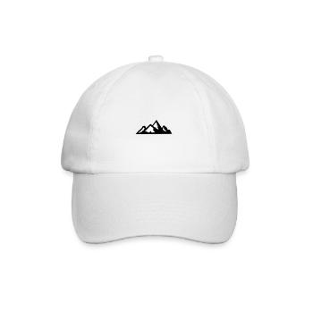 Mountains Mountain Mountains 08 - Baseball Cap - white/white - Front