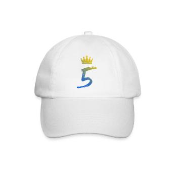 5 Number crown - Baseball Cap - white/white - Front