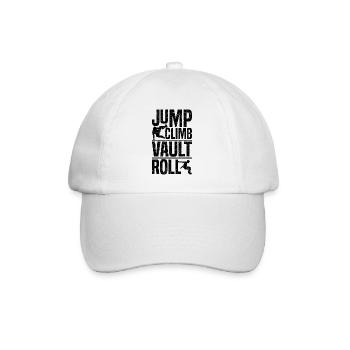 Parkour Geschenke - Baseballkappe - Weiß/Weiß - Vorne