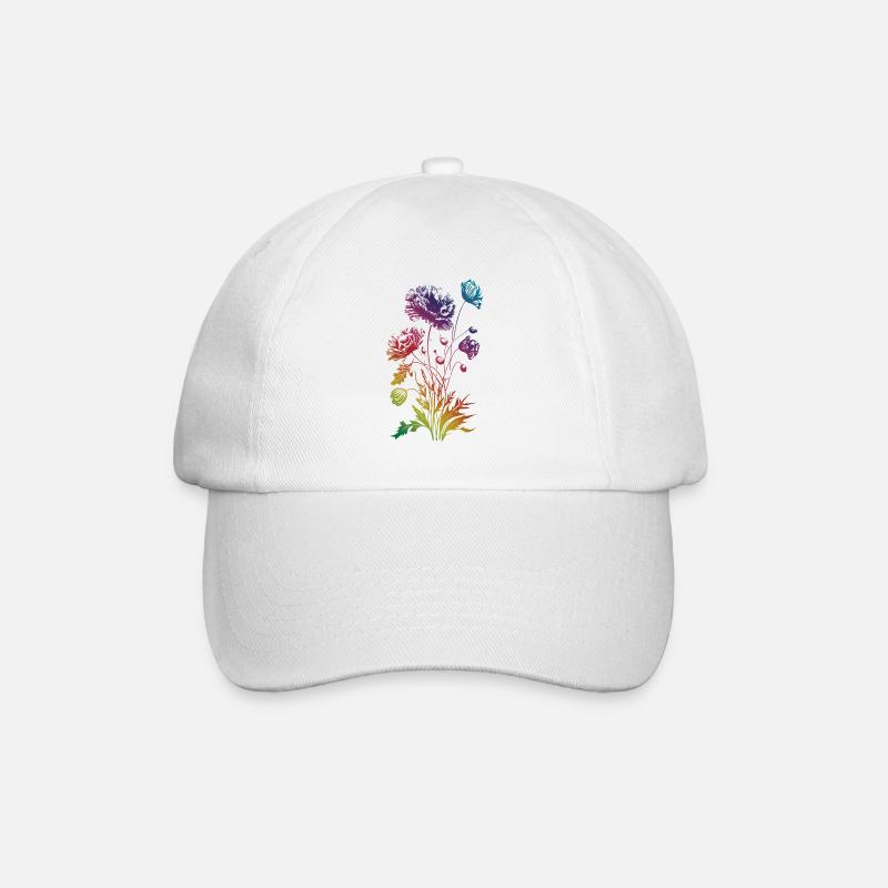 Mohnblume, Mohn, Klatschmohn, Blume, Garten, Natur - Baseballkappe - Weiß/Weiß