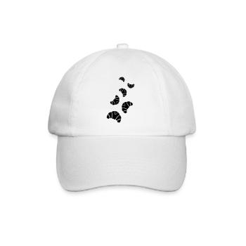 Silhouette de symbole de croissant - Casquette classique - blanc/blanc - Devant
