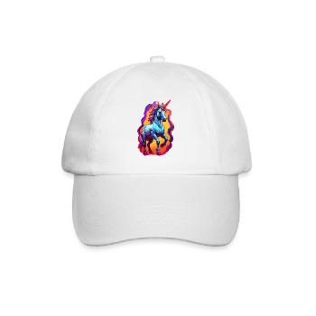 Einhorn - Baseballkappe - Weiß/Weiß - Vorne
