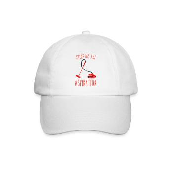 J peux pas j ai aspirateur - Casquette classique - blanc/blanc - Devant
